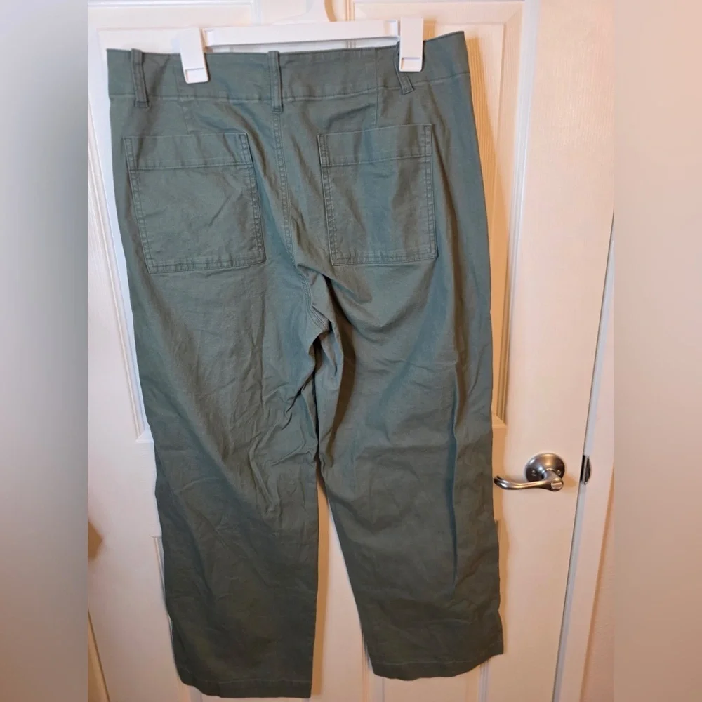 A New Day Women’s Green Mid-Rise Straight Leg Chino Size 14 - Picture 4 of 4